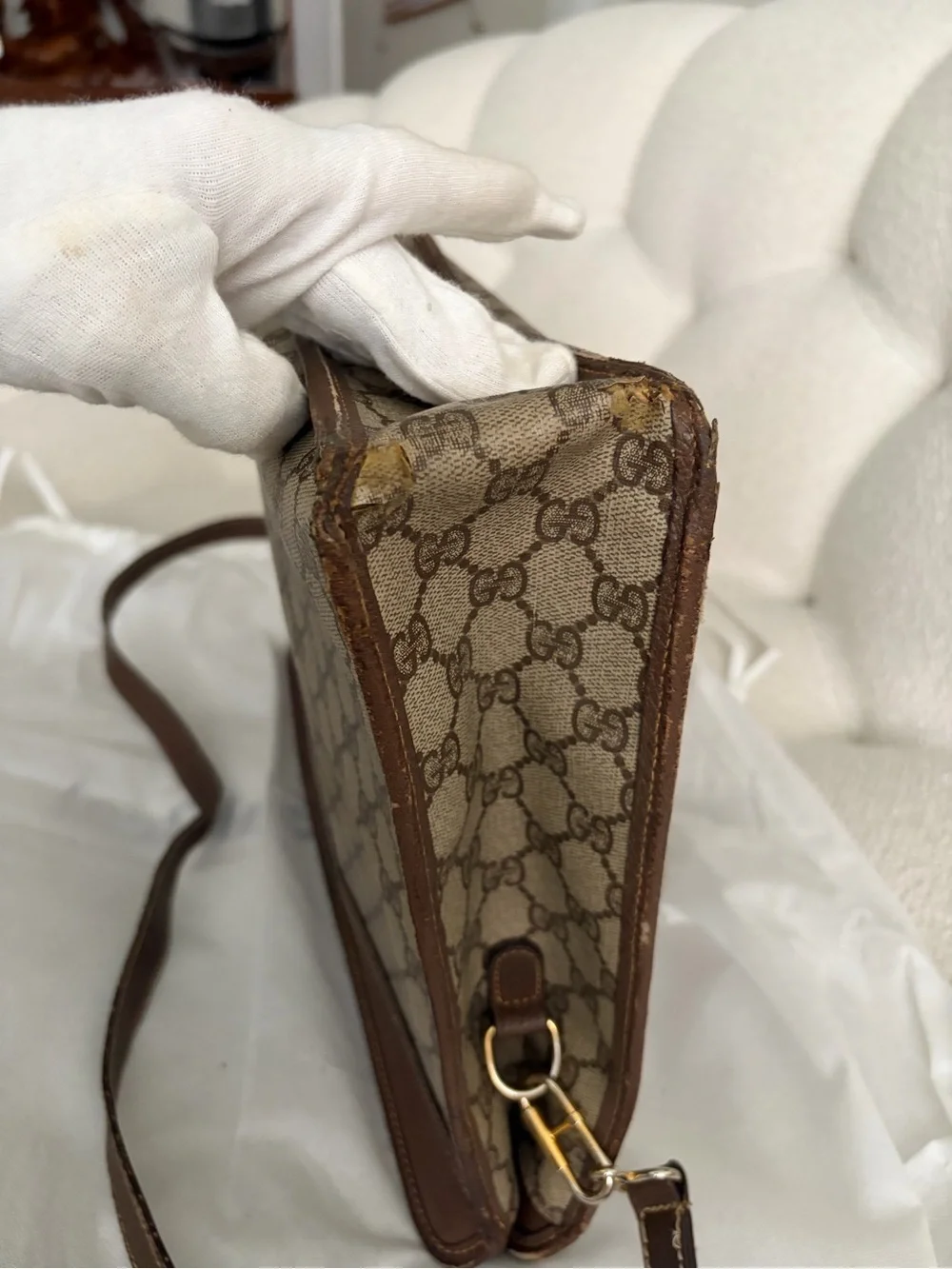 Vintage 1980s Gucci GG Supreme Portfolio / Briefcase